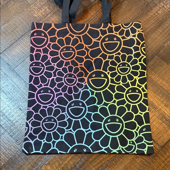 Hublot x Murakami Rainbow Flower Tote Bag Canvas Smiley - Picture 5 of 8